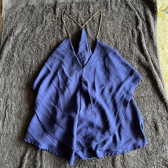 Tops | Layered Top With Wirey Straps | Poshmark